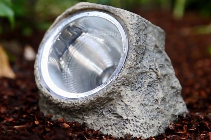 Solar Garden Stone Light