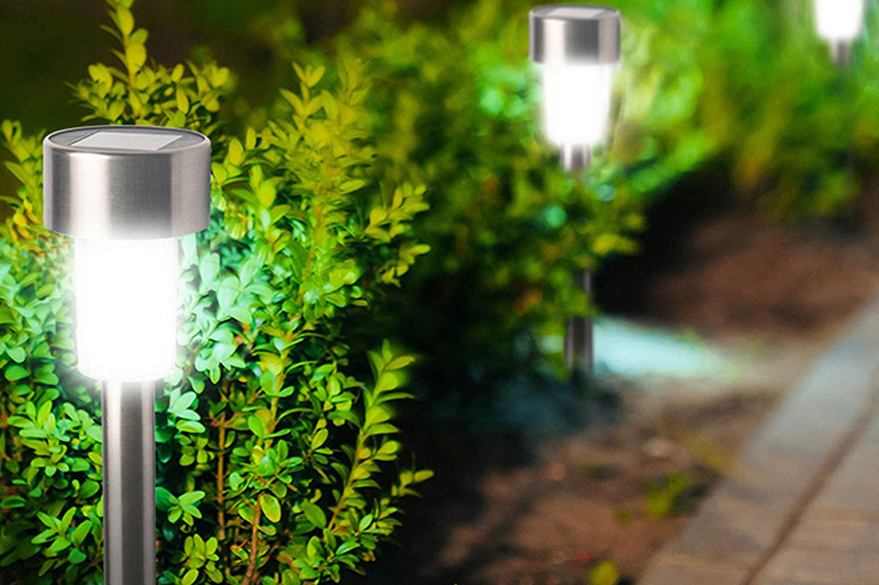 Solar Garden Stainless Steel Outdoor Light